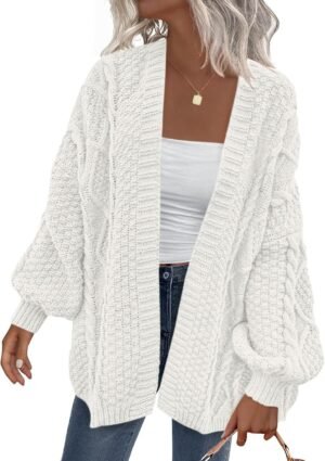PRETTYGARDEN Women’s Cable Kn...