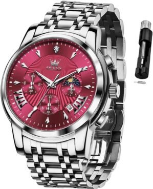 OLEVS Mens Watches Business Dress S...