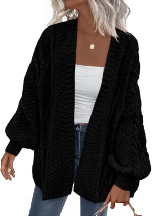 PRETTYGARDEN Women’s Cable Kn...