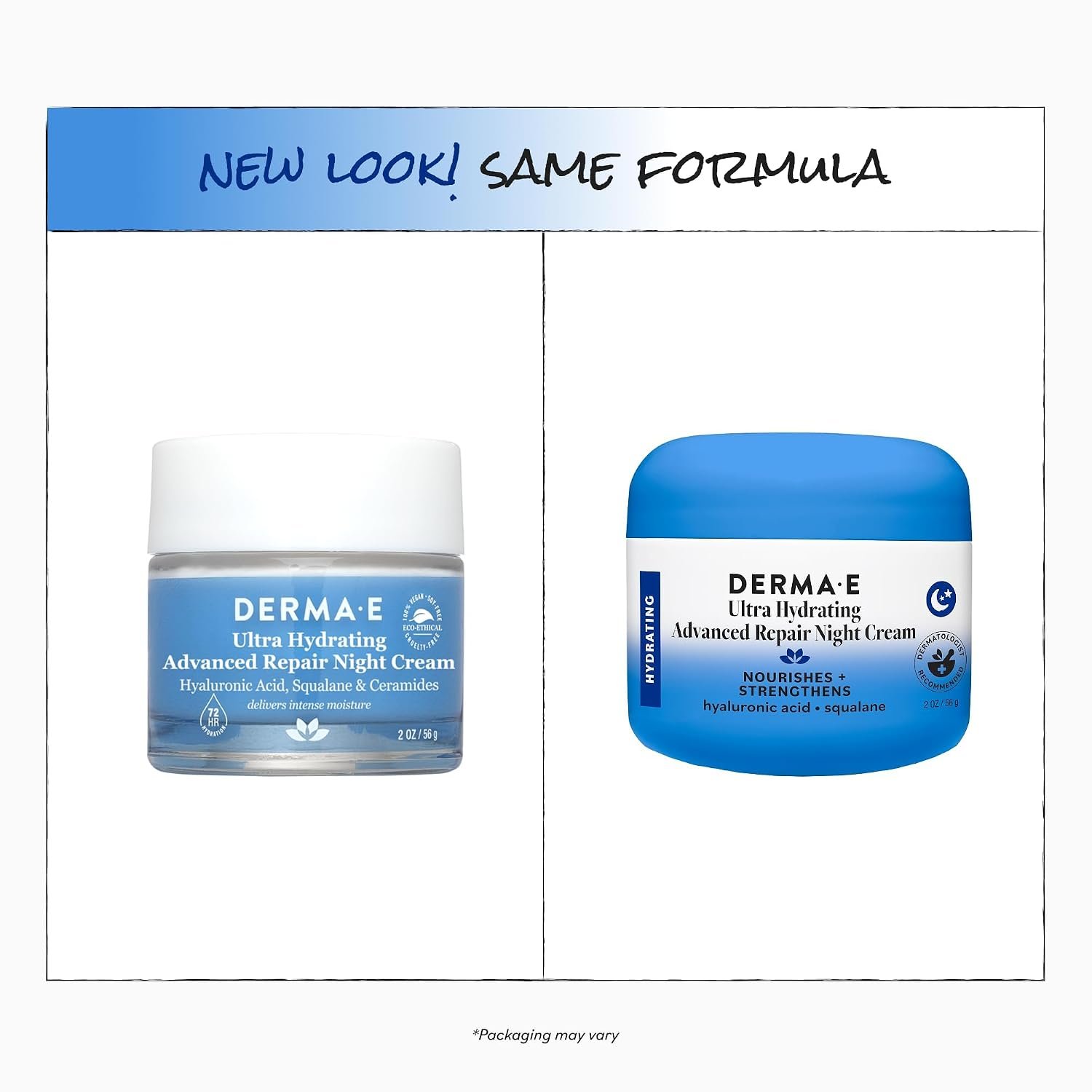 Derma E Ultra Hydrating Antioxidant Night Cream, 2 Oz Facial Moisturizer - Image 4