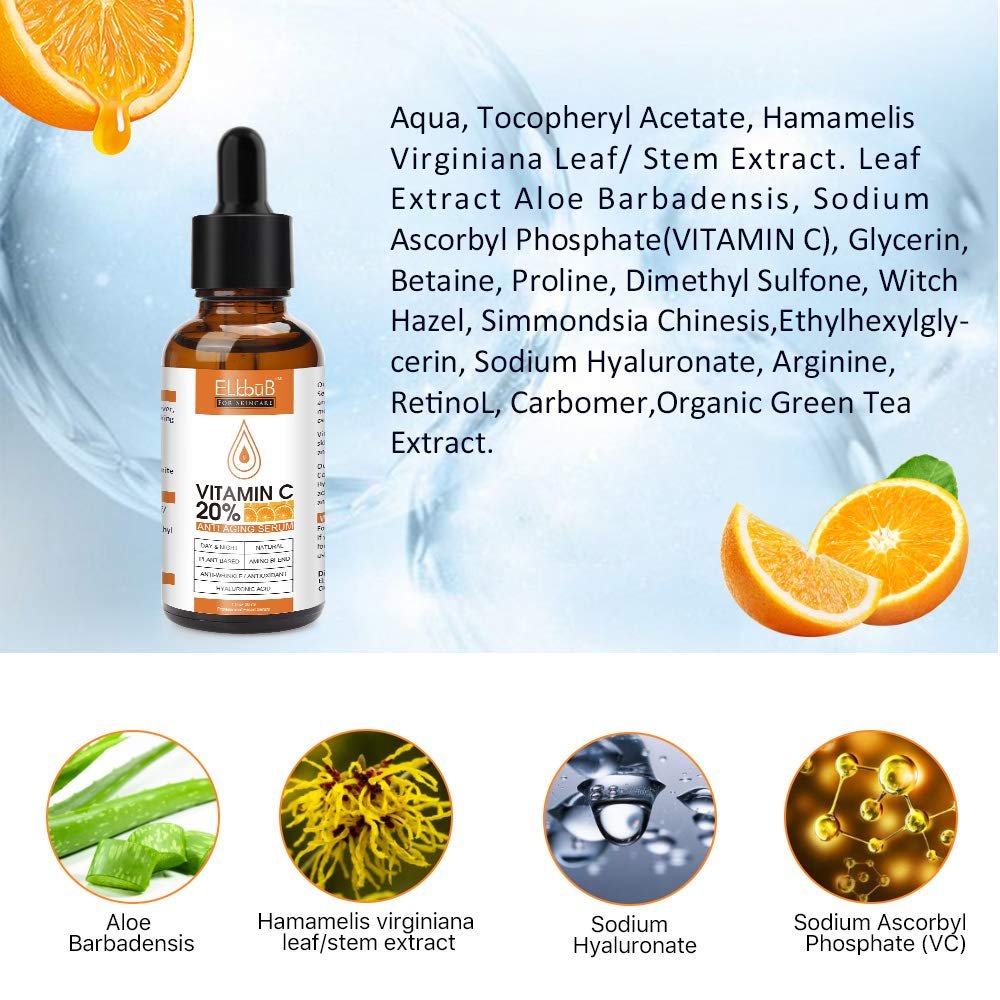 Day-Night Anti Aging Vitamin C Serum Retinol Serum For Face with Retinol & Amino Acids - Boost Skin Collagen,Hydrate & Plump Skin Facial Serum - Image 4