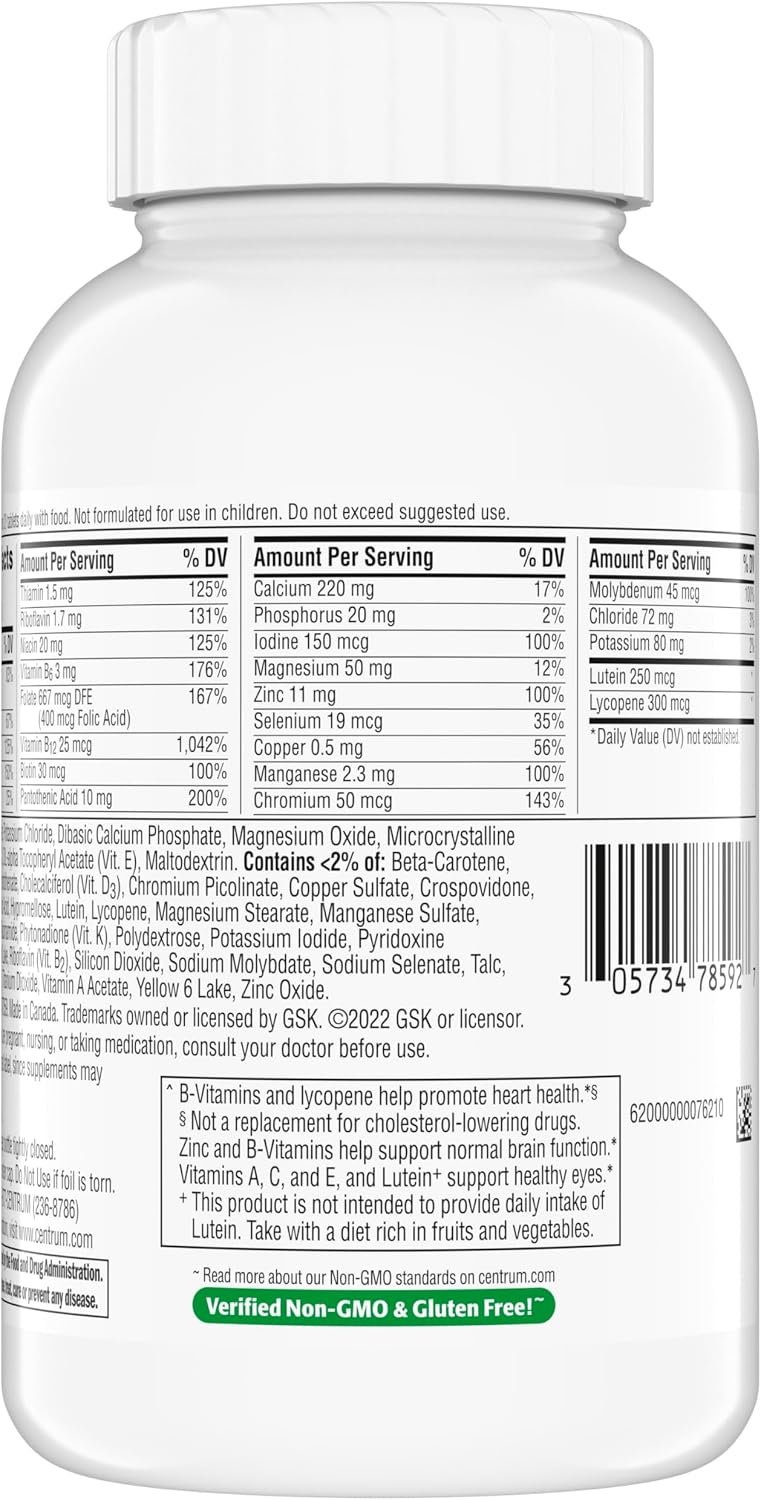 Centrum Minis Silver Multivitamin for Adults 50 and Over, 320 Tablets - Image 13