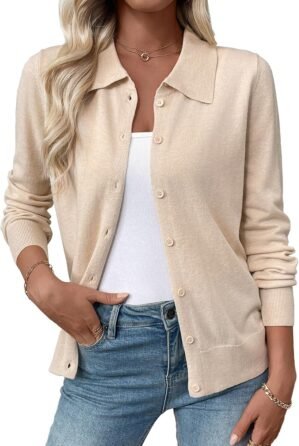 EVALESS Womens Lightweight Cardigan...