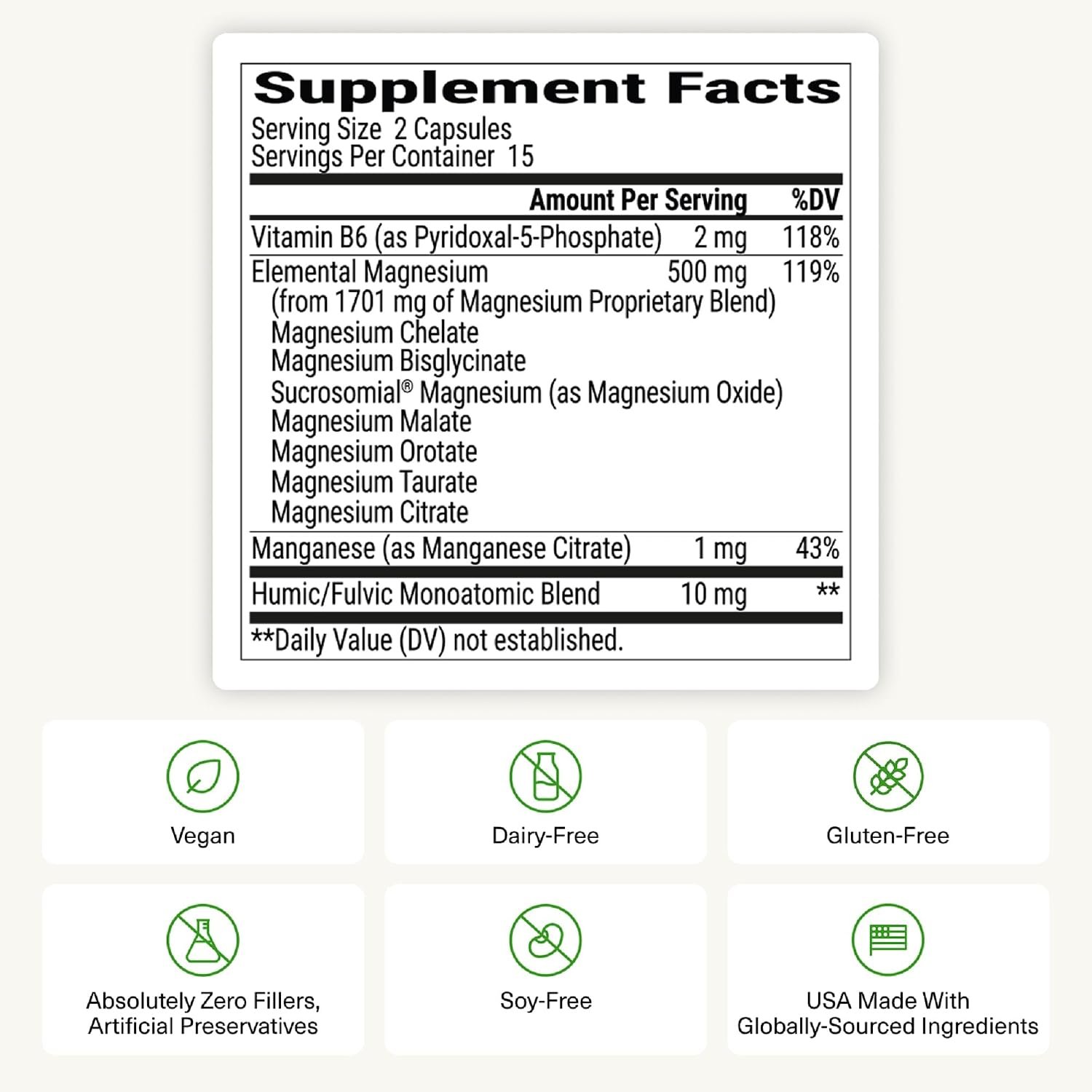 BIOptimizers Magnesium Breakthrough Supplement with 500mg - 7 Forms of Magnesium: Glycinate, Malate, Citrate, and More - Natural Support for Sleep and Cognitive Function -30 Capsules- Calming Vitamins - Image 10