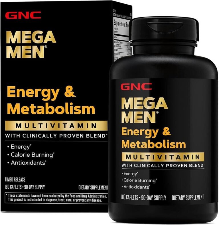 GNC Mega Men Energy & Metabolism Multivitamin for Men, 180 Count
