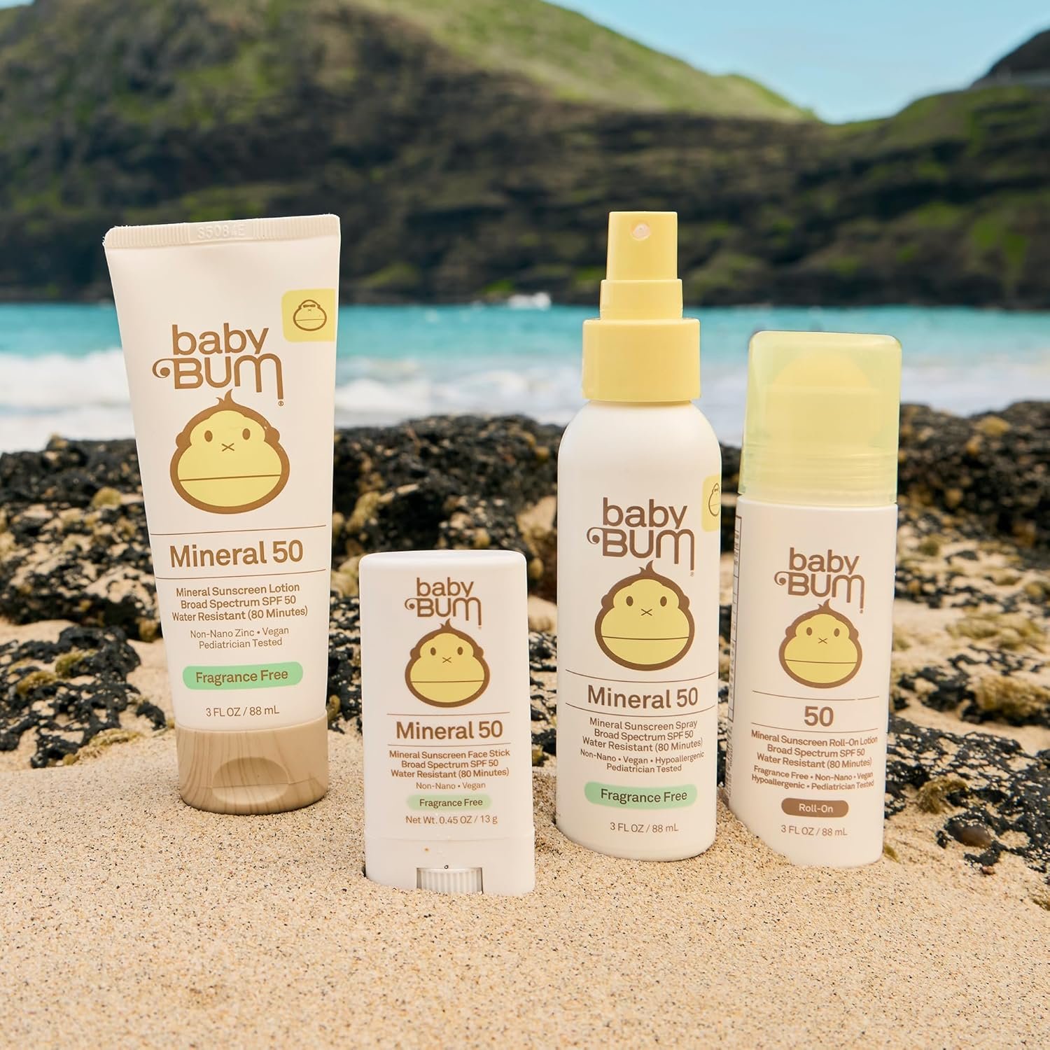 Baby Bum SPF 50 Sunscreen Lotion - Mineral UVA/UVB Face and Body Protection for Sensitive Skin - Hawaii 104 Act Compliant (Made without Octinoxate & Oxybenzone) - Travel Size - 3 oz - Image 6