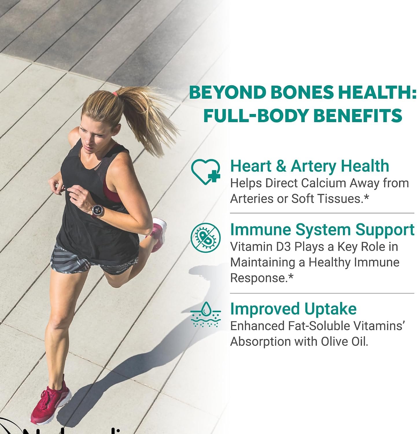 Naturalis Vegan Vitamin D3+K2 from Algae | 5000 IU D3 with 120mcg MK7 | Vegan Society Certified,Sustainably Sourced,Better Than Animal Derived | Better Support for Bone & Immune Health* | 60 Softgels - Image 6