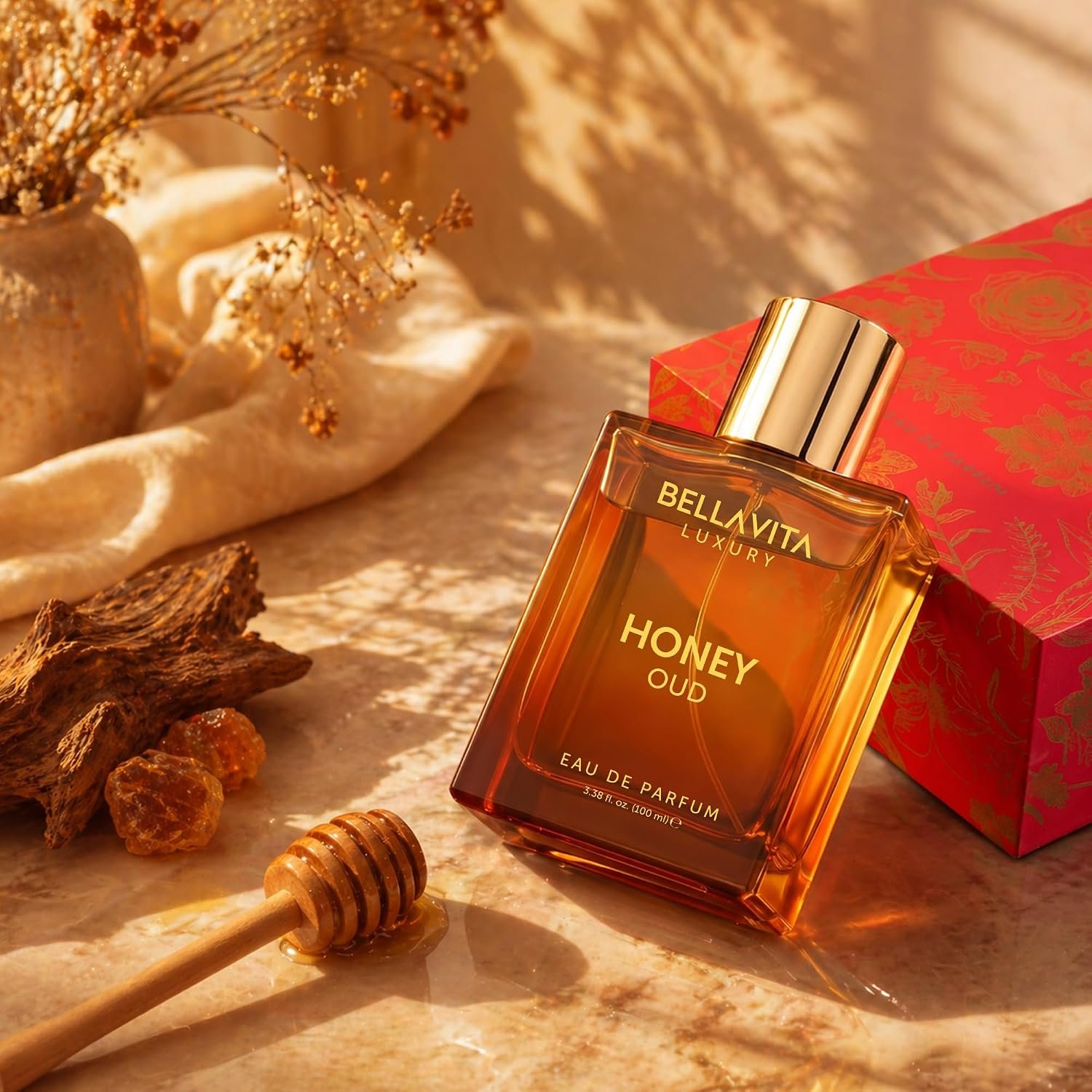 Bellavita Luxury Honey Oud Eau de Parfum | 100 ml (3.4 fl.oz.) | Perfume for Men and Women | Sweet Honey, Bergamot, Oud, and Amber Notes - Image 8