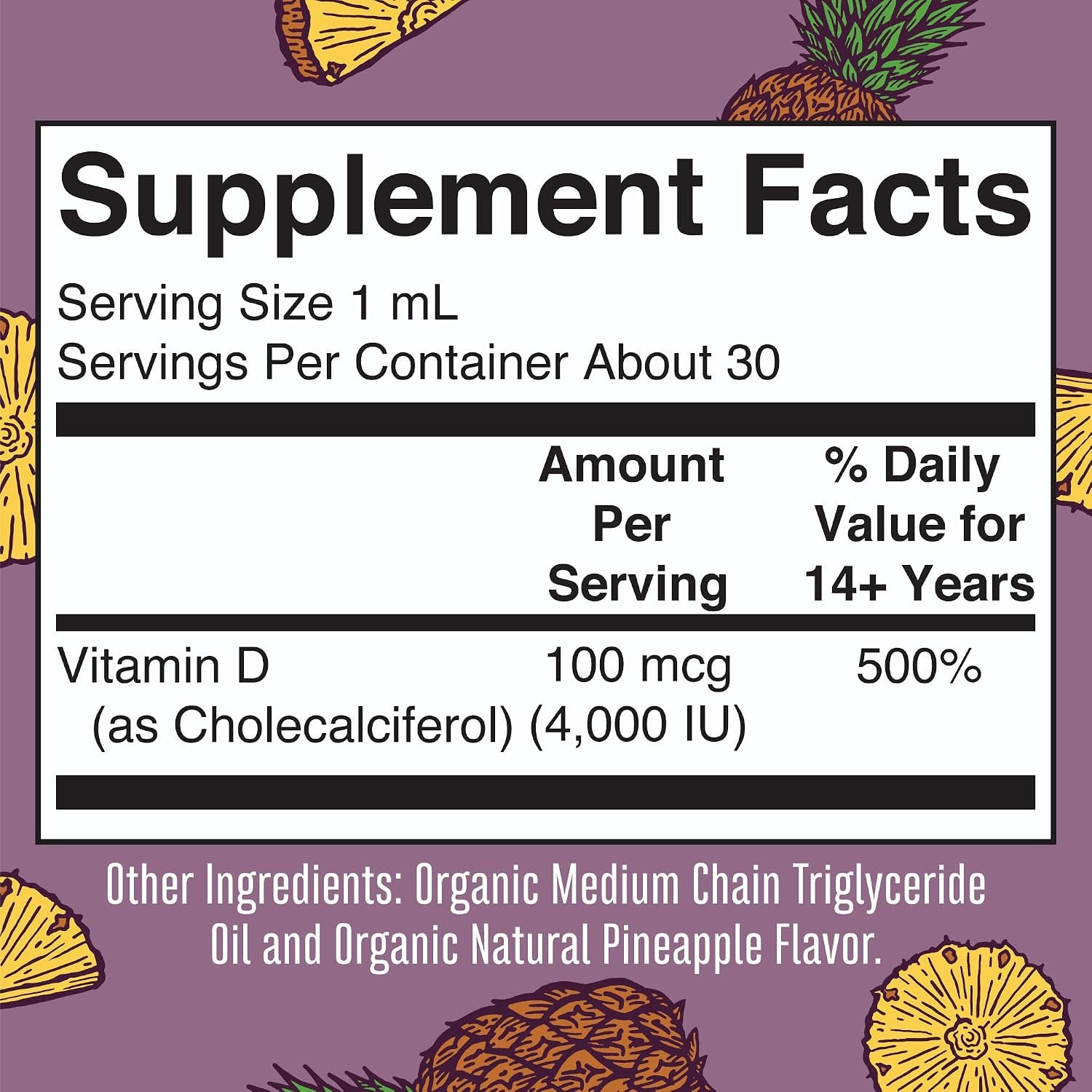 MARYRUTH'S Megadose Vitamin D3 Drops, Vitamin D 4000 IU, Vegan, 30 Servings - Image 2
