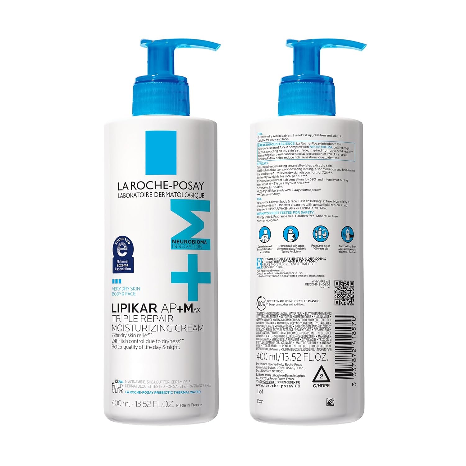 La Roche-Posay Lipikar AP+MAX Triple Repair Moisturizing Body Cream - Image 9