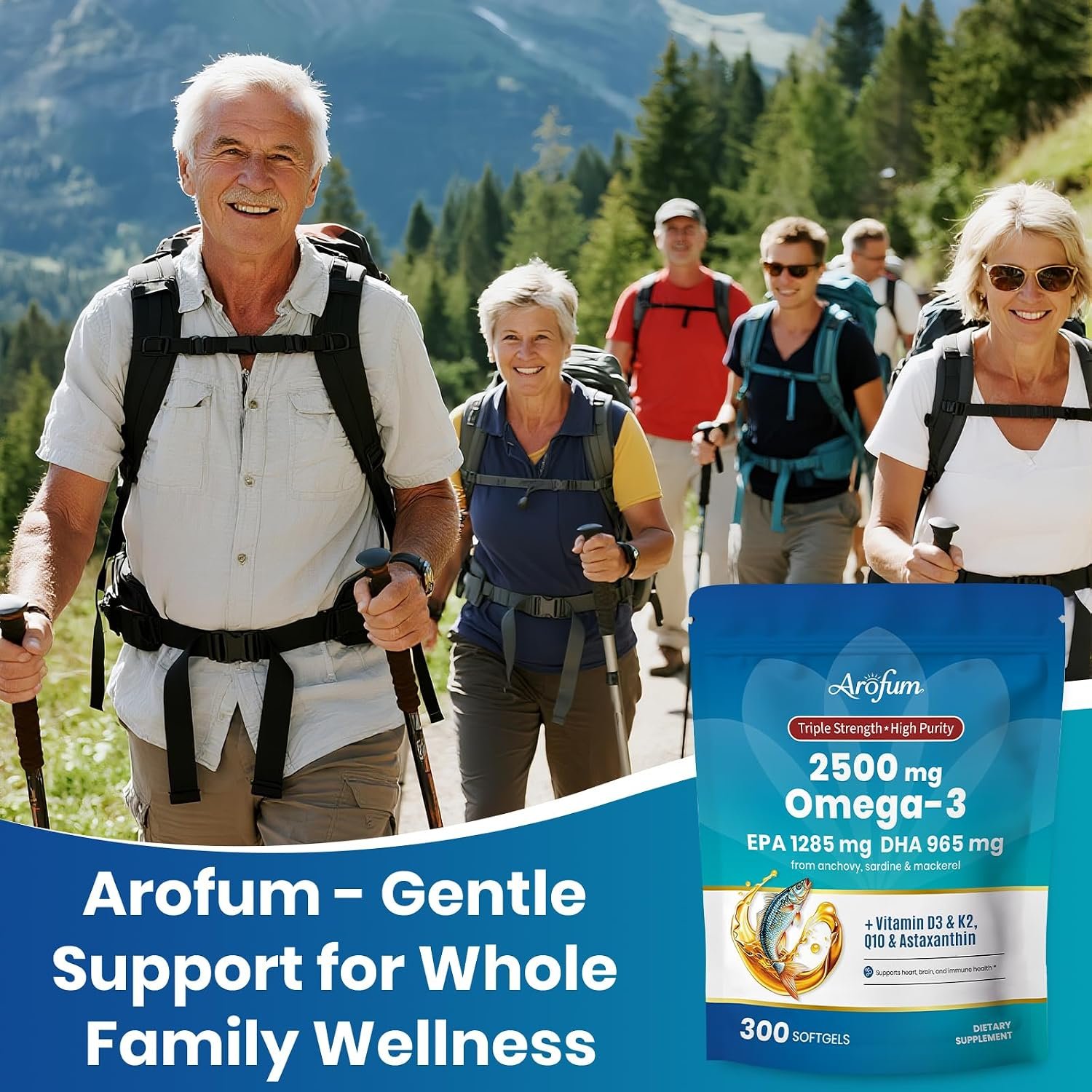 Omega 3 Fish Oil with Vitamin D3 K2 – 300 Lemon Flavored Burpless Softgels | High EPA & DHA rTG Formula with CoQ10 & Astaxanthin | Gluten-Free, Non-GMO - Image 8