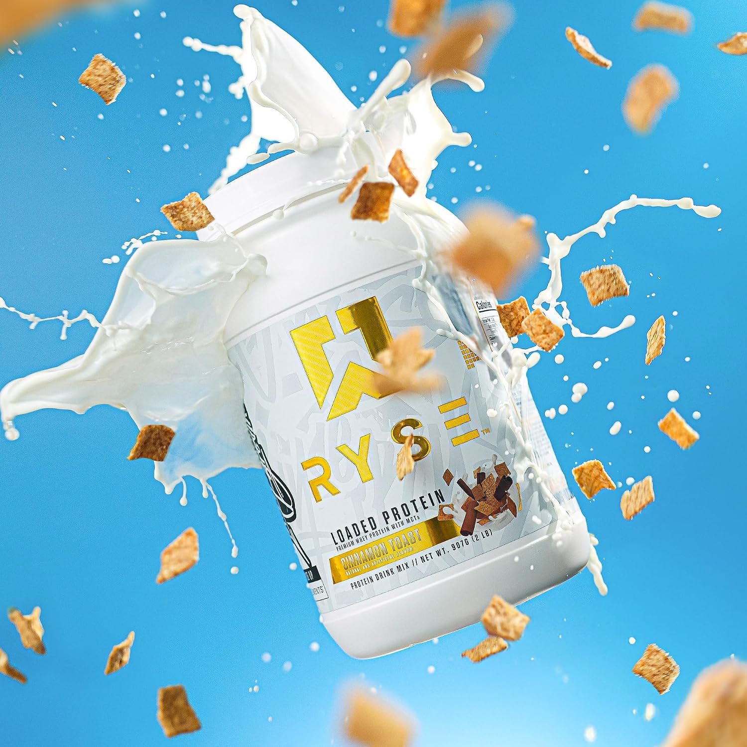 RYSE Loaded Protein Powder - Cinnamon Toast - 25g Whey Protein Isolate & Concentrate with Prebiotic Fiber & MCTs - Low Carb, Low Sugar, Digestive-Friendly - 27 Servings / 2 lb Tub - Image 5