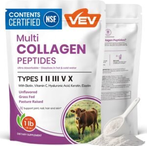 VEV Multi Collagen Peptides Powder,...