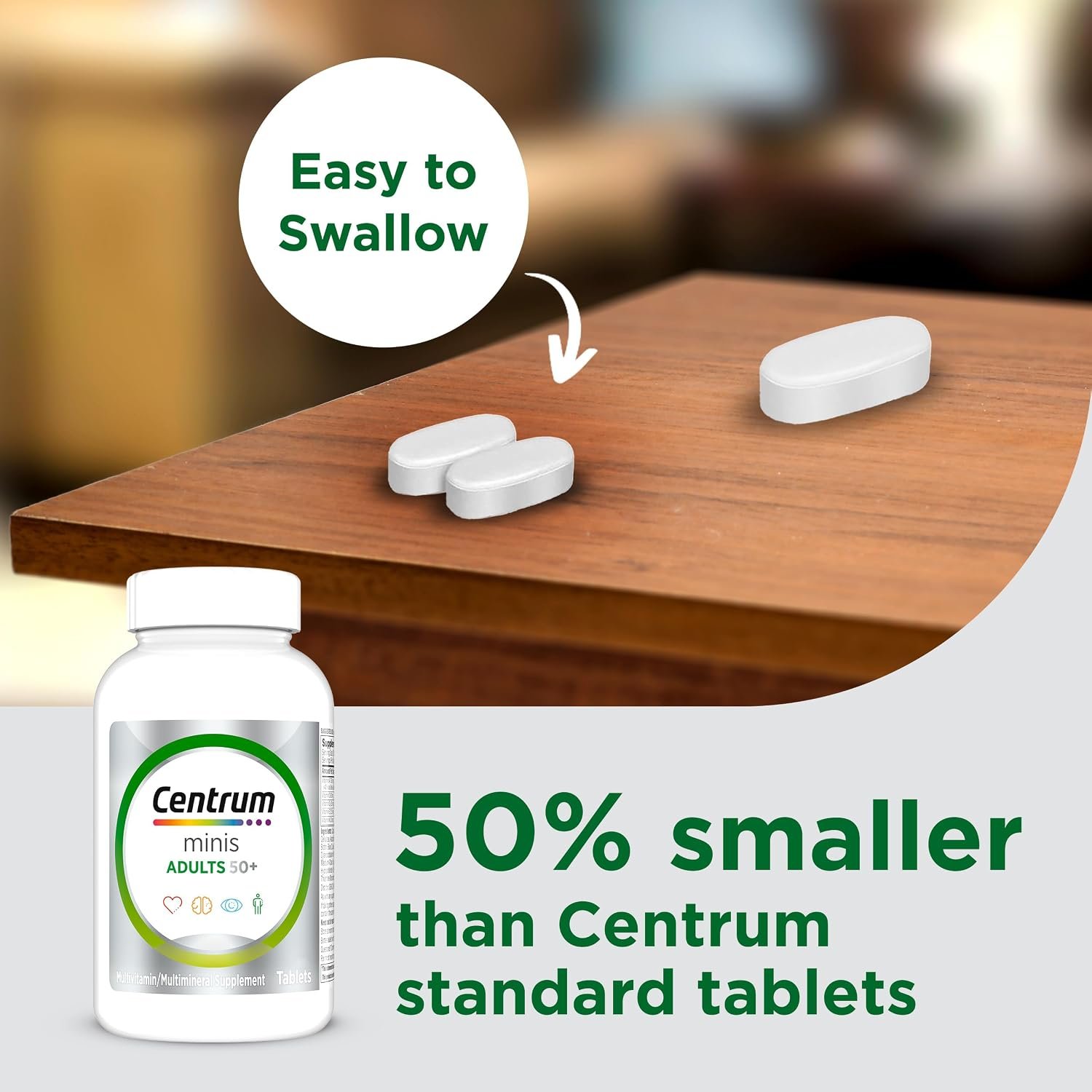 Centrum Minis Silver Multivitamin for Adults 50 and Over, 320 Tablets - Image 5