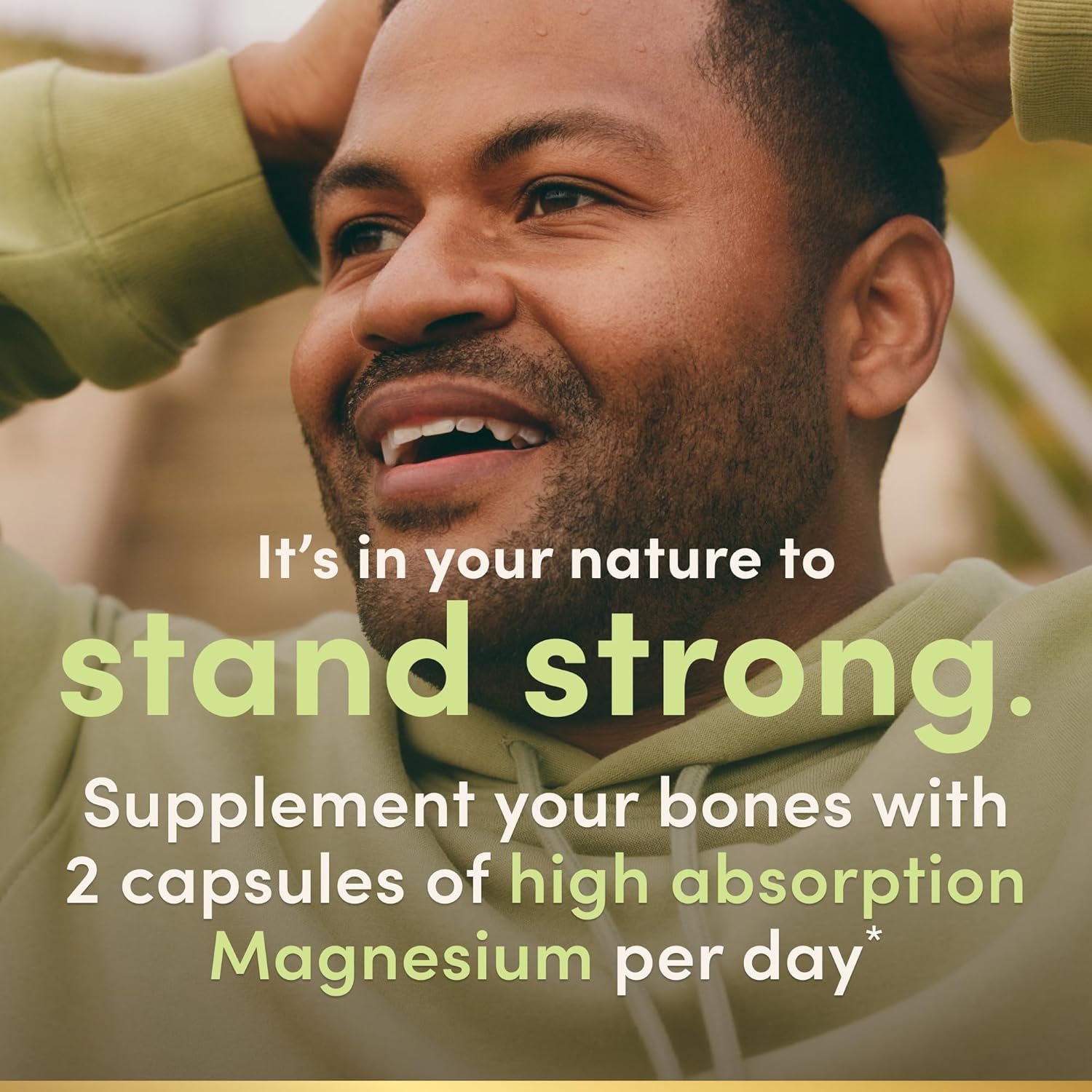 Nature’s Bounty High Absorption Magnesium Glycinate 240 mg for Supporting Muscle Relaxation and Bone, Heart & Nerve Health – Non-GMO, Gluten-Free, Vegetarian, 120 Count/60 Servings - Image 4