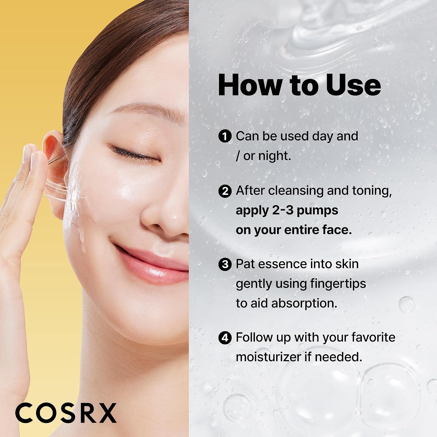 COSRX Snail Mucin 96% Repairing Serum for Sooothing & Hydrating 3.38 oz. - Image 5