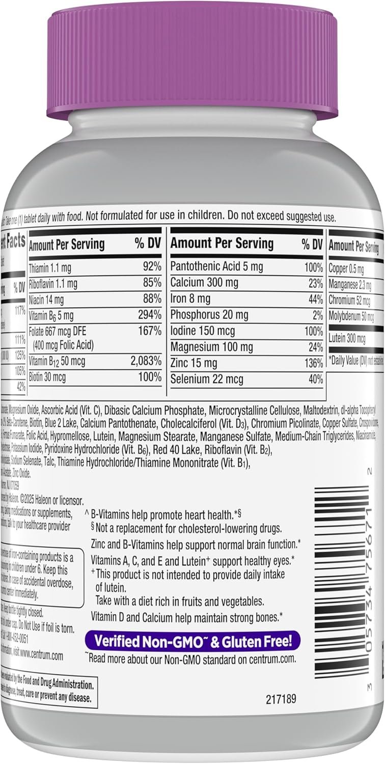 Centrum Silver Women's Multivitamin for Women 50 and Over, 200 Tablets - Image 14