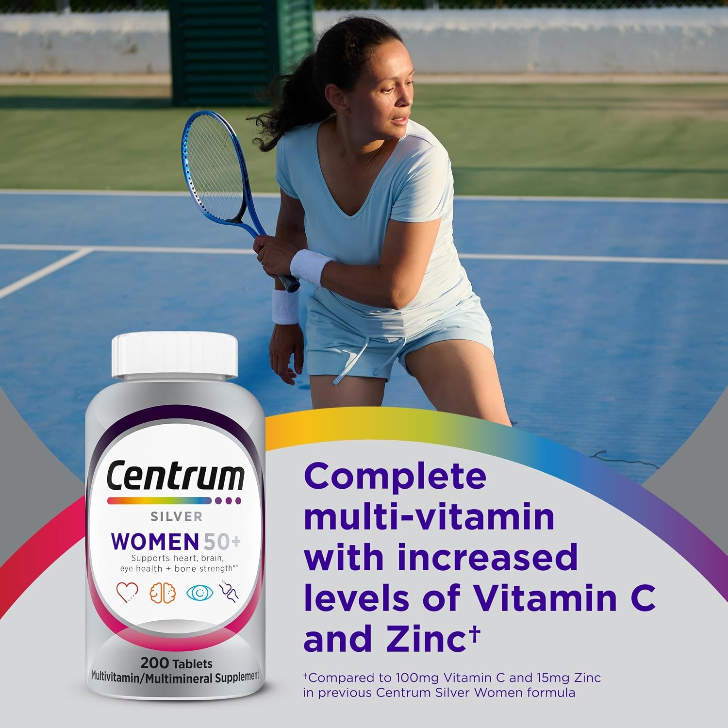 Centrum Silver Women's Multivitamin for Women 50 and Over, 200 Tablets - Image 2