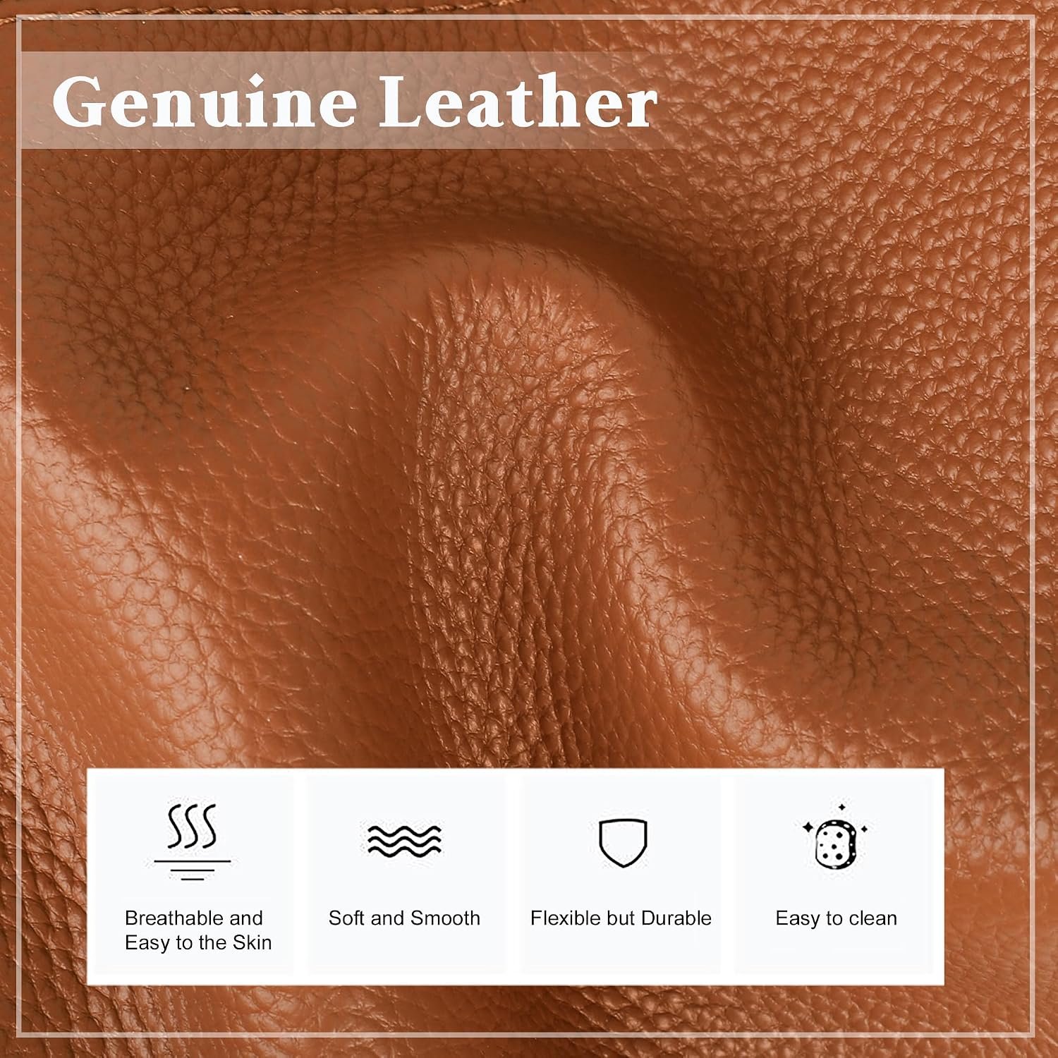 befen Genuine Leather Tote Bag for Women Work Travel Leather Purse Handbags - Image 7