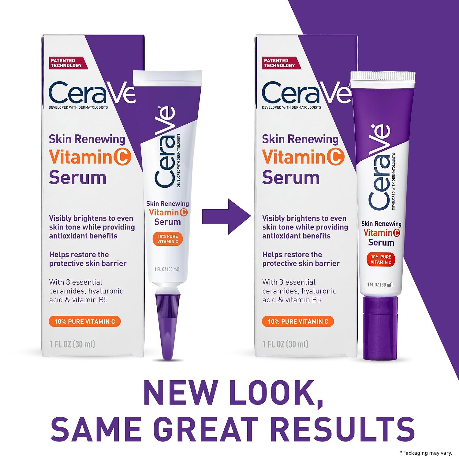CeraVe Skin Brightening Vitamin C Serum for Face with Hyaluronic Acid, 1oz - Image 2