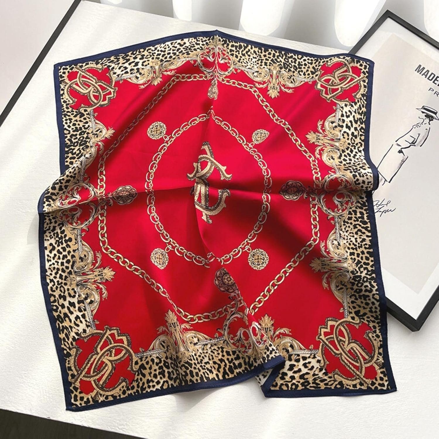 PoeticEHome 100% Mulberry Silk Neck Scarf for Women, 21 x 21 Inch | Small Square Silk Scarf and Bandana for Hair, Handbag or Wrist; Lightweight, Gift-Ready - Image 3