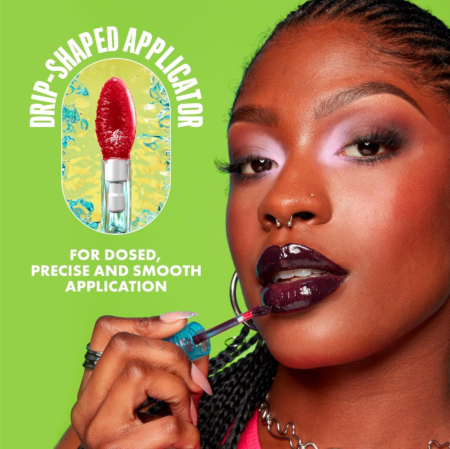 NYX PROFESSIONAL MAKEUP Lip IV Hydrating Glossy Lip Stain, Long-Lasting, Tinted, Vegan Formula with 12 HR Hydration - Mocha Me Wet (Brown) - Image 7