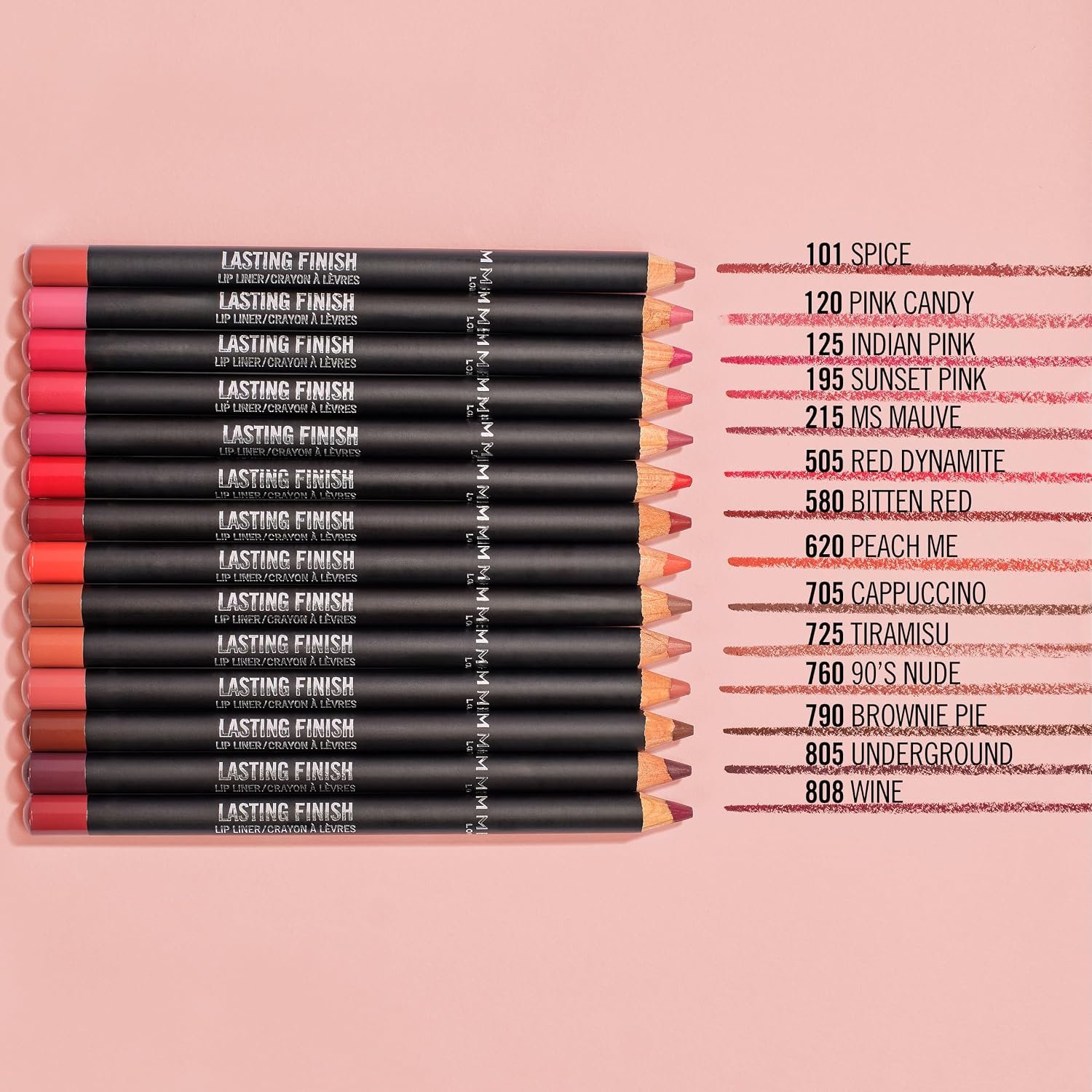Rimmel Lasting Finish 8HR Soft Lip Liner Pencil - Vibrant, Blendable Formula to Lock Lipstick in Place for 8 Hours - 705 Cappuccino, .04oz - Image 5