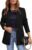 CRAZY GRID Womens Casual Blazer Jacket Long Sleeve Open Front Work Office Blazer Lapel Button Jacket