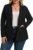 Women’s Plus Size Blazers Long Sleeve Work Casual Open Front Blazer Button Suit Jacket with Pockets