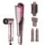 Shark FlexFusion Ceramic Air Styler, Straightener+Curler, Blush, HD641S