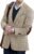 Men’s Tweed Blazer Suit Jacket Autumn Blazer Male Vintage Short Trench Coat