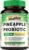 Vitalibre Pineapple + Probiotic, 300 mg, 25 Billion CFUs, 13 Strains, Natural Vitamin C, Powerful Antioxidants, for Immunity, Vaginal, Gut Health, 30 Vegan Capsules, Non GMO