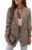 CRAZY GRID Women Business Casual Blazer Jacket Fashion with Lined Work Professional Suit Jacket