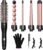 Lopeie 5 in 1 Wand Curling Iron Set, Hair Styling Tools with Thermal Brush and 4 Interchangeable Ceramic Barrels from 1/2 to 1 1/2 inch, Fast Heating, Dual Voltage Hair Curler, Gifts for Women