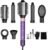 Vincofy 7‑in‑1 Hot Air Brush Set, Interchangeable Hair Styling Tools for Home Use, Purple