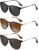 Polarized Round Sunglasses for Women Men with UV Protection