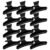 Ondder Hair Clips for Styling Sectioning Black Butterfly Hair Clips Clamps Claws Pro Salon Hair Clips for Cutting, Styling, Sectioning, Coloring Hair styling Clips Butterfly Clips Hair Accessories for