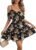 SOLY HUX Women’s Summer Floral Mini Dress Cold Shoulder Ruffle Dresses
