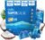 Nello Supercalm Drink Mix with Magnesium Glycinate, KSM 66 Ashwagandha, Vitamin D3 and L Theanine, Calm Powder Supplements for Relaxation Support, No Sugar, Travel Packets, 20 Ct, Blue Coconut