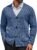 COOFANDY Men’s Cardigan Sweater Cable Knit V Neck Button up Sweaters Ribbed Cardigan Sweater with Pockets
